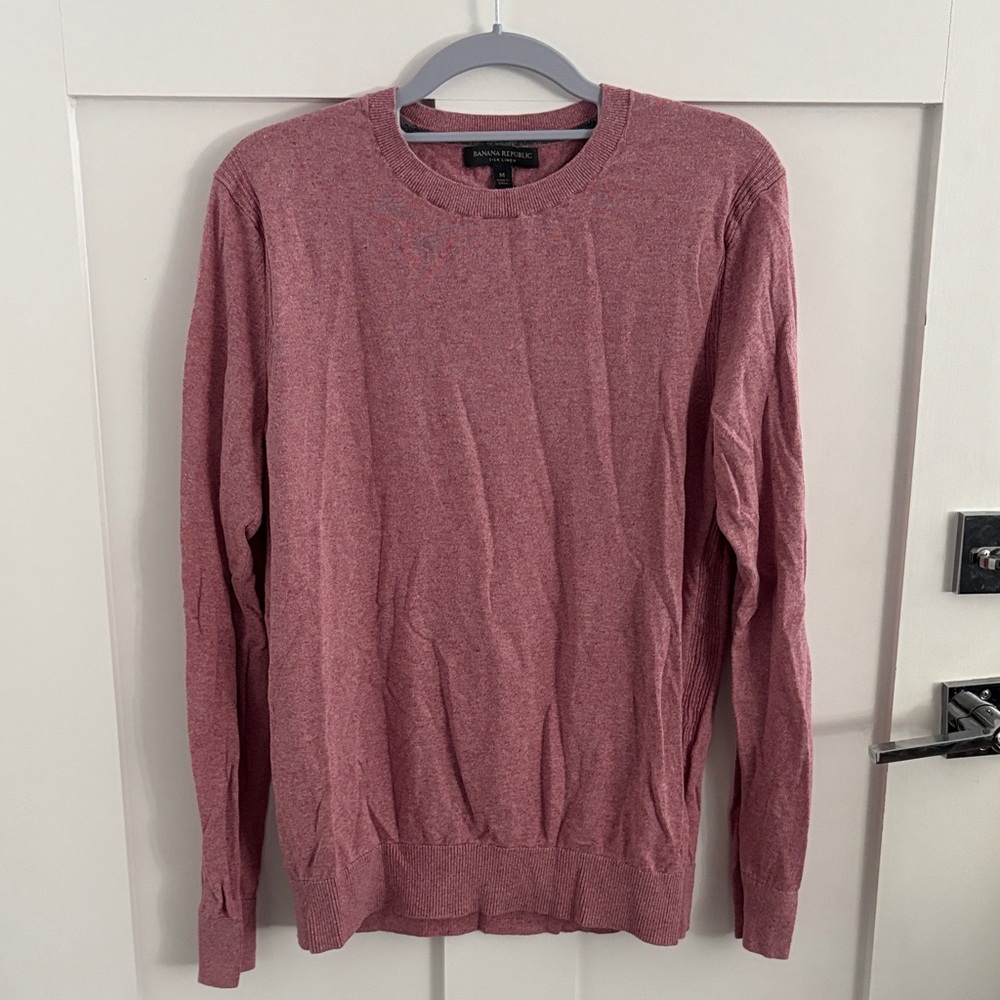 Banana Republic Crewneck Sweater in Rich Burgundy